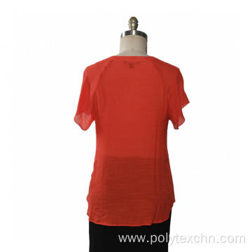 Ladies Blouse Raglan Short Sleeve